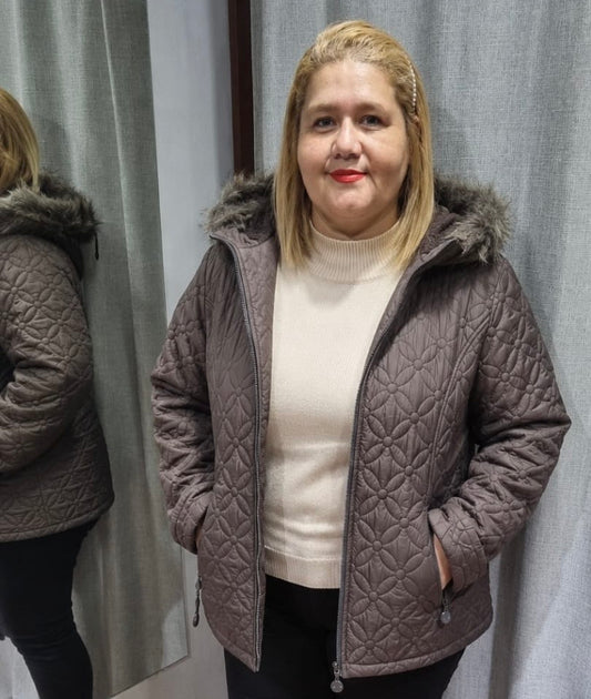 Campera Dama piel interior