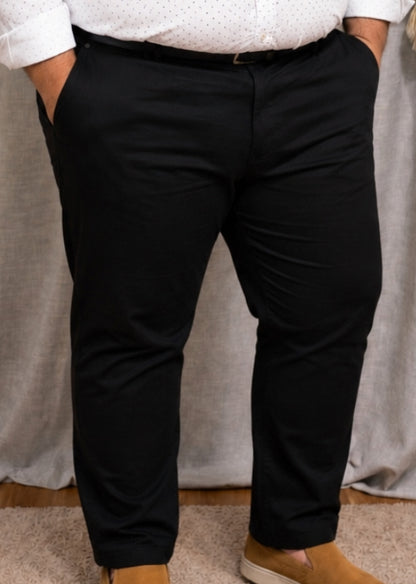 Pantalón corte chino elastizado talle 62 al 70